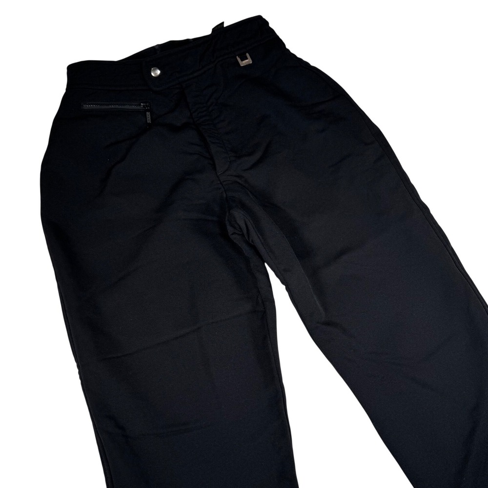 Vintage Eddie Bauer Womens Stirrup Ski Pants‎ Nylon Wool Blend Black Size 12